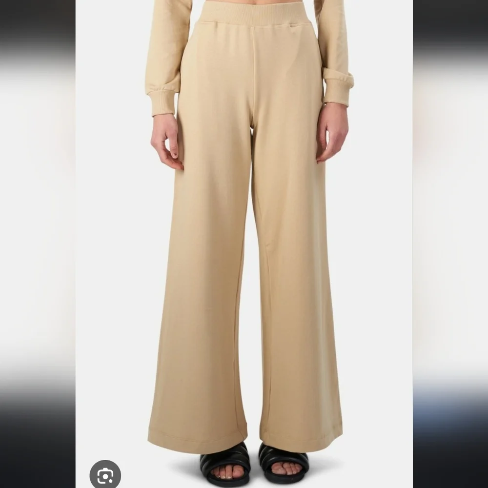 🌸L'AGENCE Campbell Beige‎ Ribbed Waistband Pants
